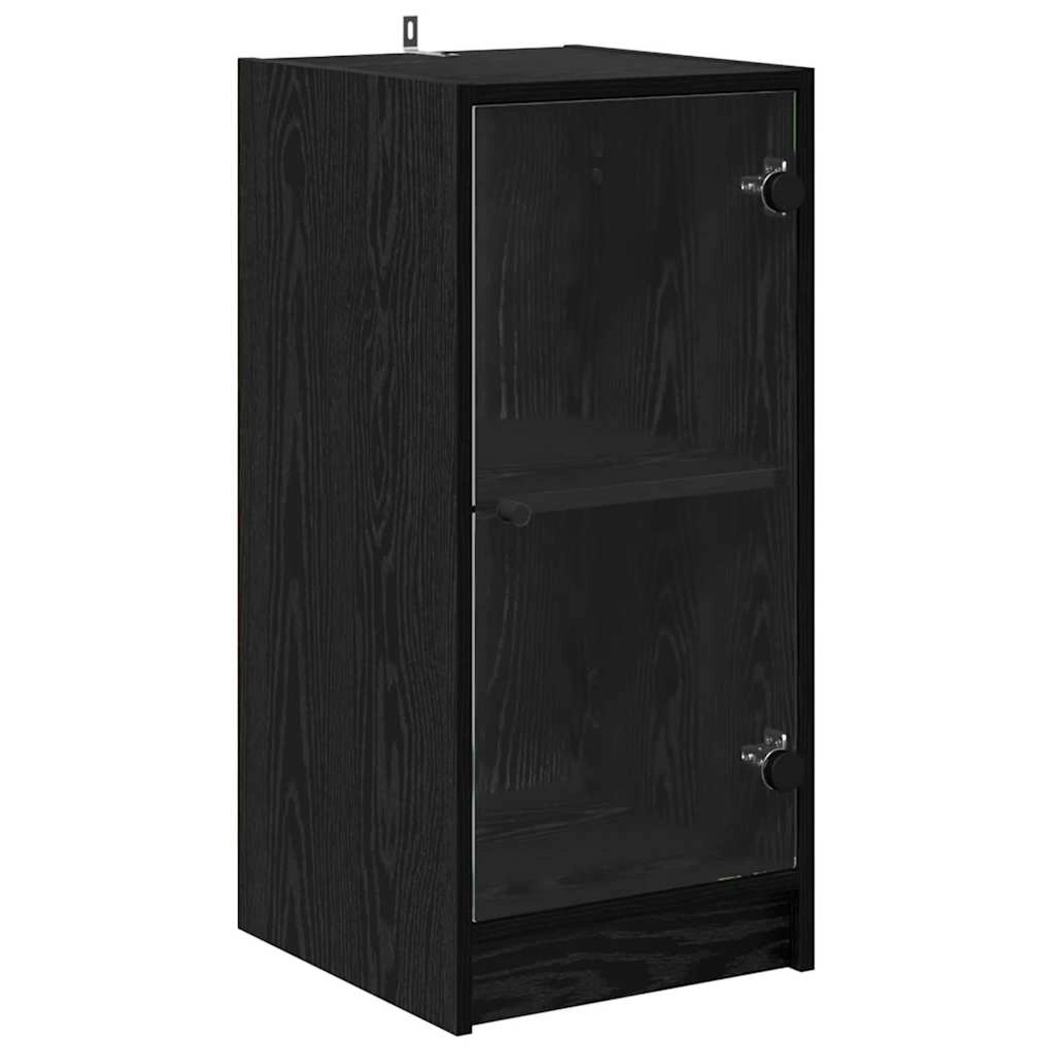 vidaXL Sideboard Schwarz Eichen-Optik 35 x 37 x 76 cm Holzwerkstoff 882897 von VIDAXL
