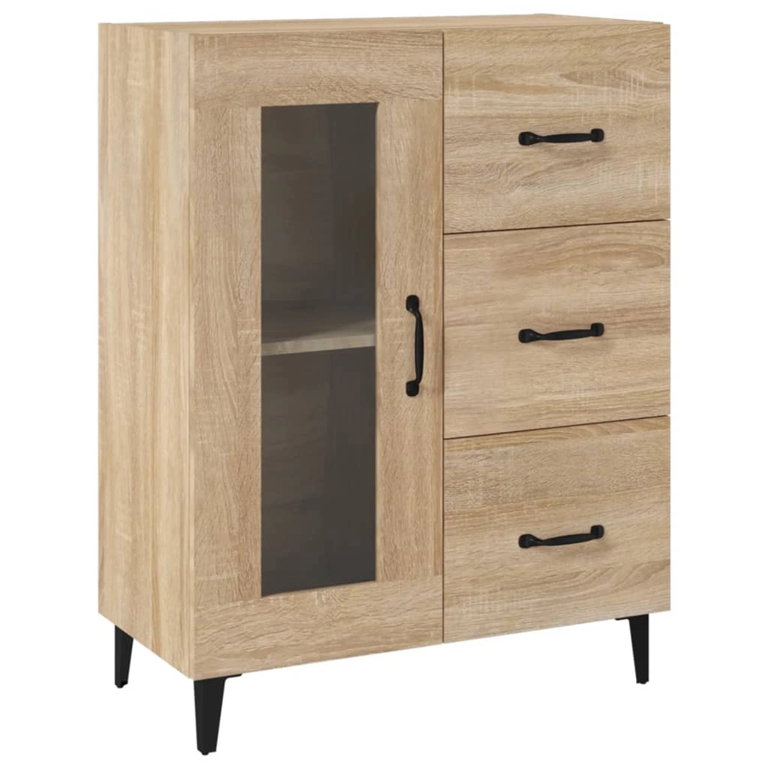 vidaXL Sideboard Sonoma-Eiche 69,5x34x90 cm Holzwerkstoff 812216 von VIDAXL