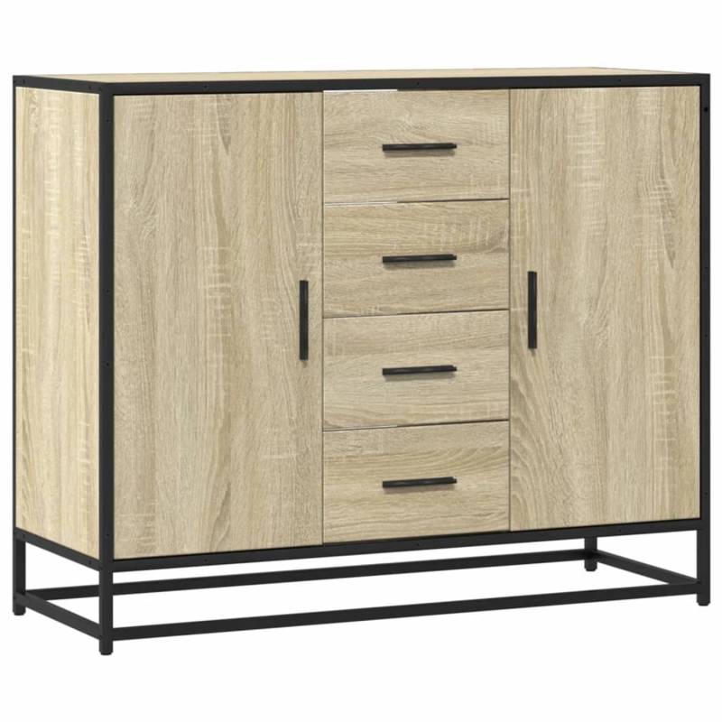 vidaXL Sideboard Sonoma-Eiche 92x35x76 cm Holzwerkstoff 3300826 von VIDAXL