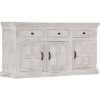 Sideboard,Kommode Weiß 140x40x74 cm Massivholz Mango vidaXL von BONNEVIE