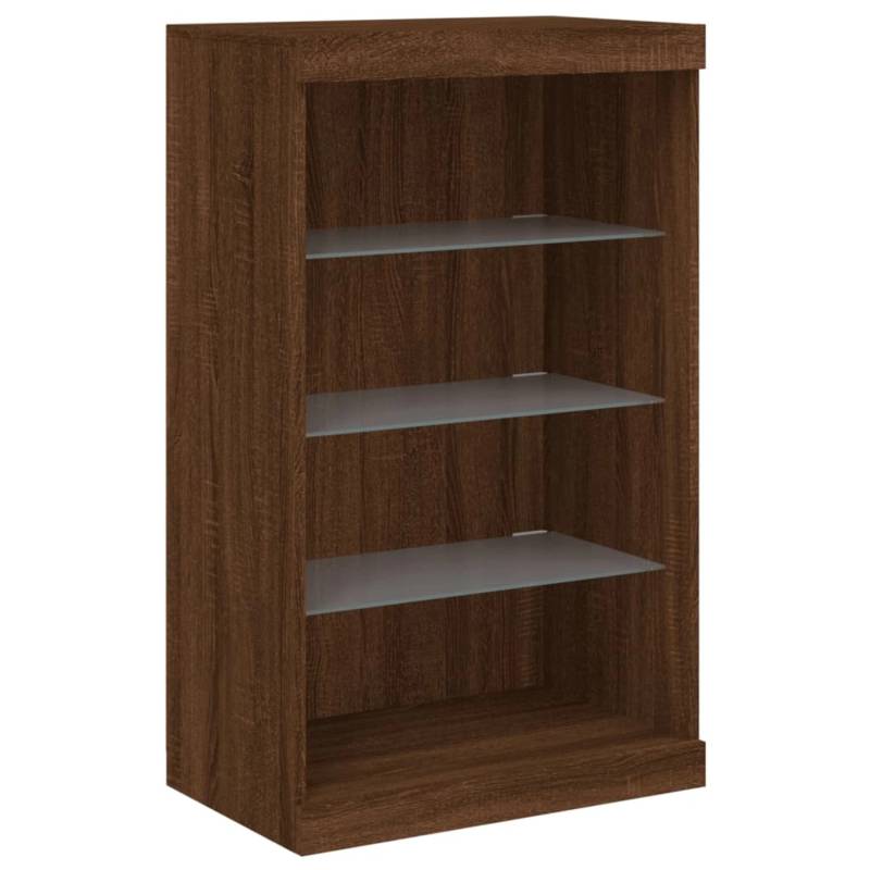 vidaXL Sideboard mit LED-Leuchten Braun Eichen-Optik 60,5x37x100 cm 836713 vidaXL Sideboard mit LED-Leuchten Braun Eichen-Optik 60,5x37x100 cm 836713 von VIDAXL