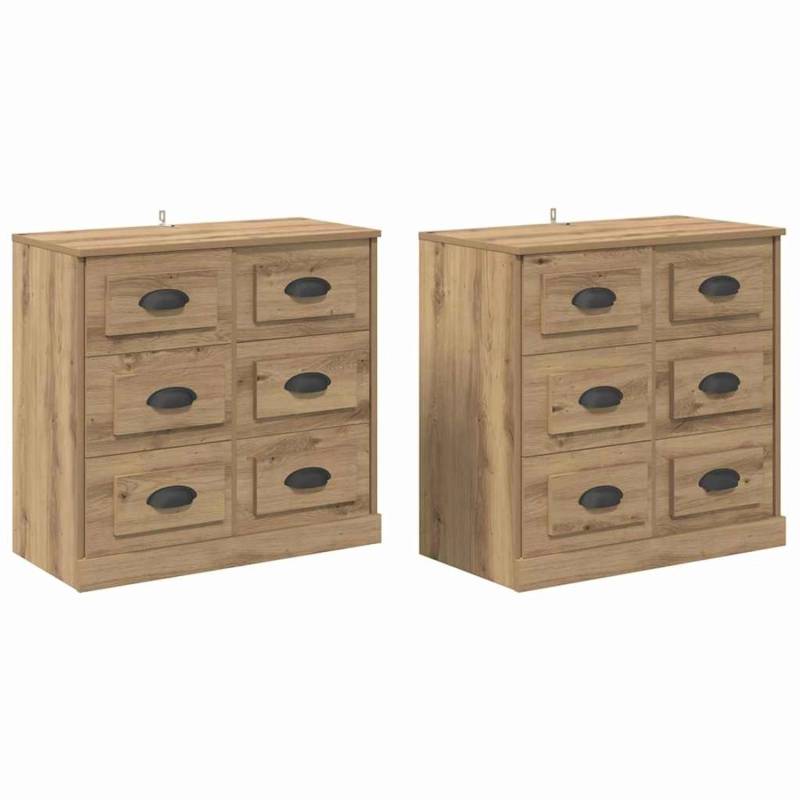 vidaXL Sideboards 2 Stk Artisan-Eiche 70 x 35,5 x 67,5 cm 3402666 vidaXL Sideboards 2 Stk Artisan-Eiche 70 x 35,5 x 67,5 cm 3402666 von VIDAXL