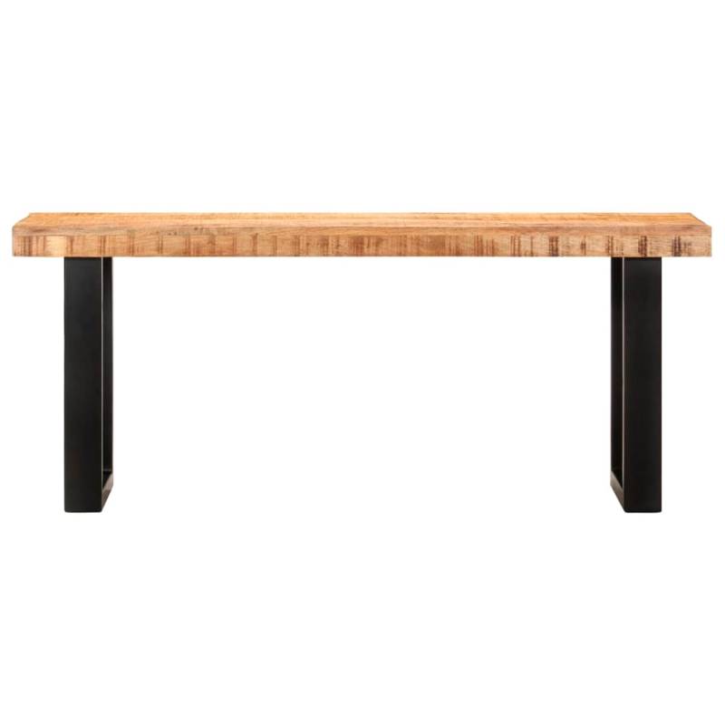 vidaXL Sitzbank 110 cm Raues Mango-Massivholz und Stahl von VIDAXL