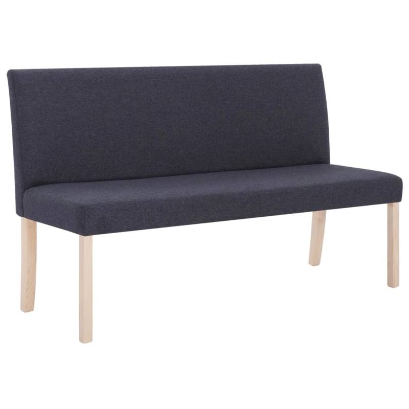 vidaXL Sitzbank 139,5 cm Dunkelgrau Polyester von VIDAXL