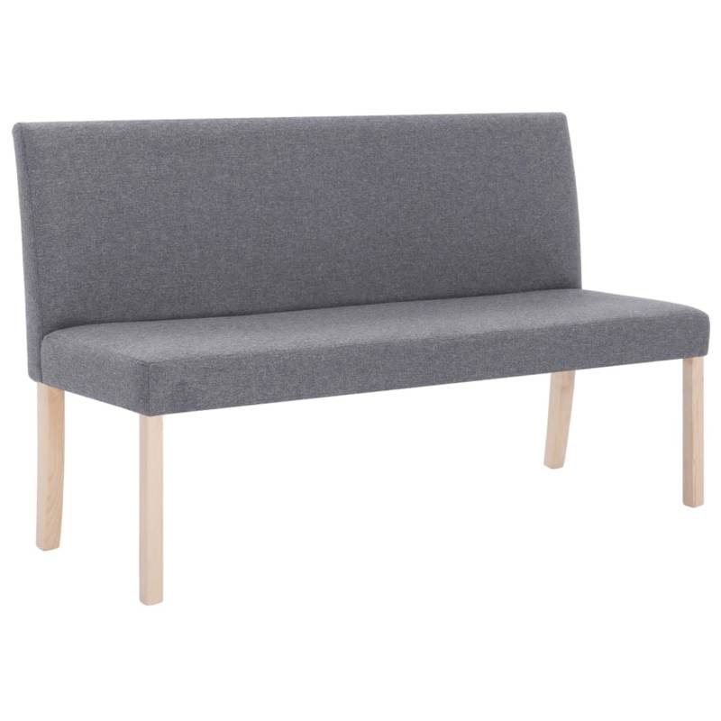 vidaXL Sitzbank 139,5 cm Hellgrau Polyester von VIDAXL