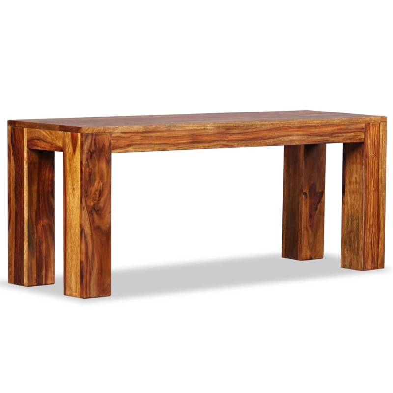 vidaXL Sitzbank Massivholz 110x35x45 cm Modell 1 von VIDAXL