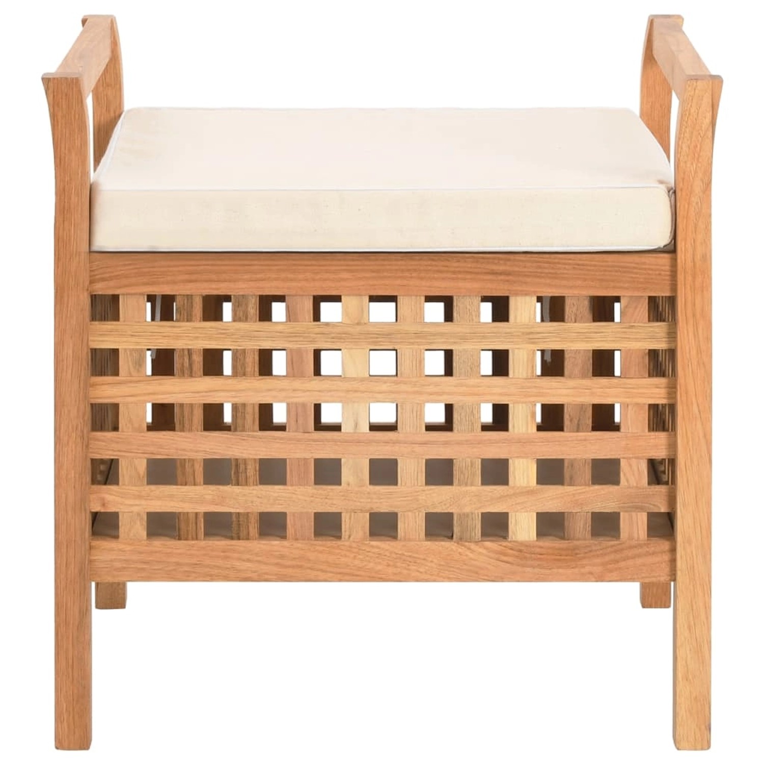 vidaXL Sitzbank mit Stauraum 49x48x49 cm Walnuss Massivholz vidaXL Sitzbank mit Stauraum 49x48x49 cm Walnuss Massivholz von VIDAXL