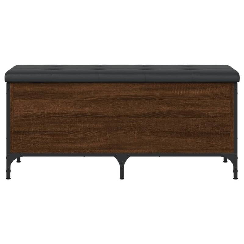 vidaXL Sitzbank mit Stauraum Braun Eiche 102x42x45 cm Holzwerkstoff Modell 1 von VIDAXL