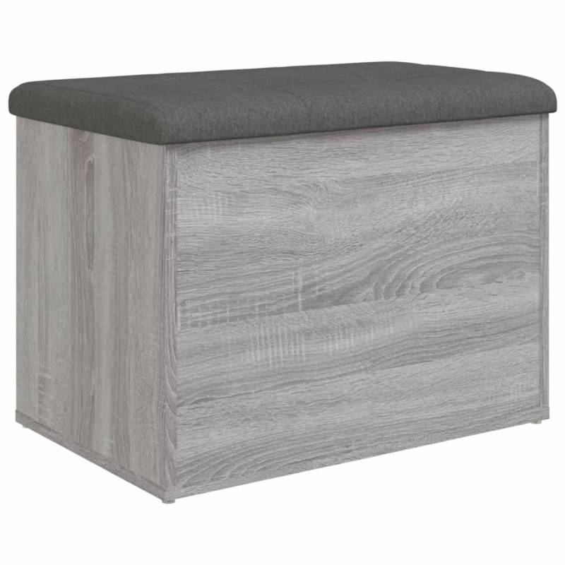 vidaXL Sitzbank mit Stauraum Grau Sonoma 62x42x45 cm Holzwerkstoff von VIDAXL