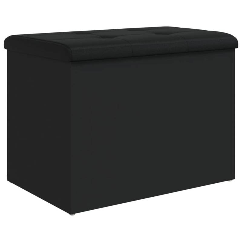vidaXL Sitzbank mit Stauraum Schwarz 62x42x45 cm Holzwerkstoff von VIDAXL