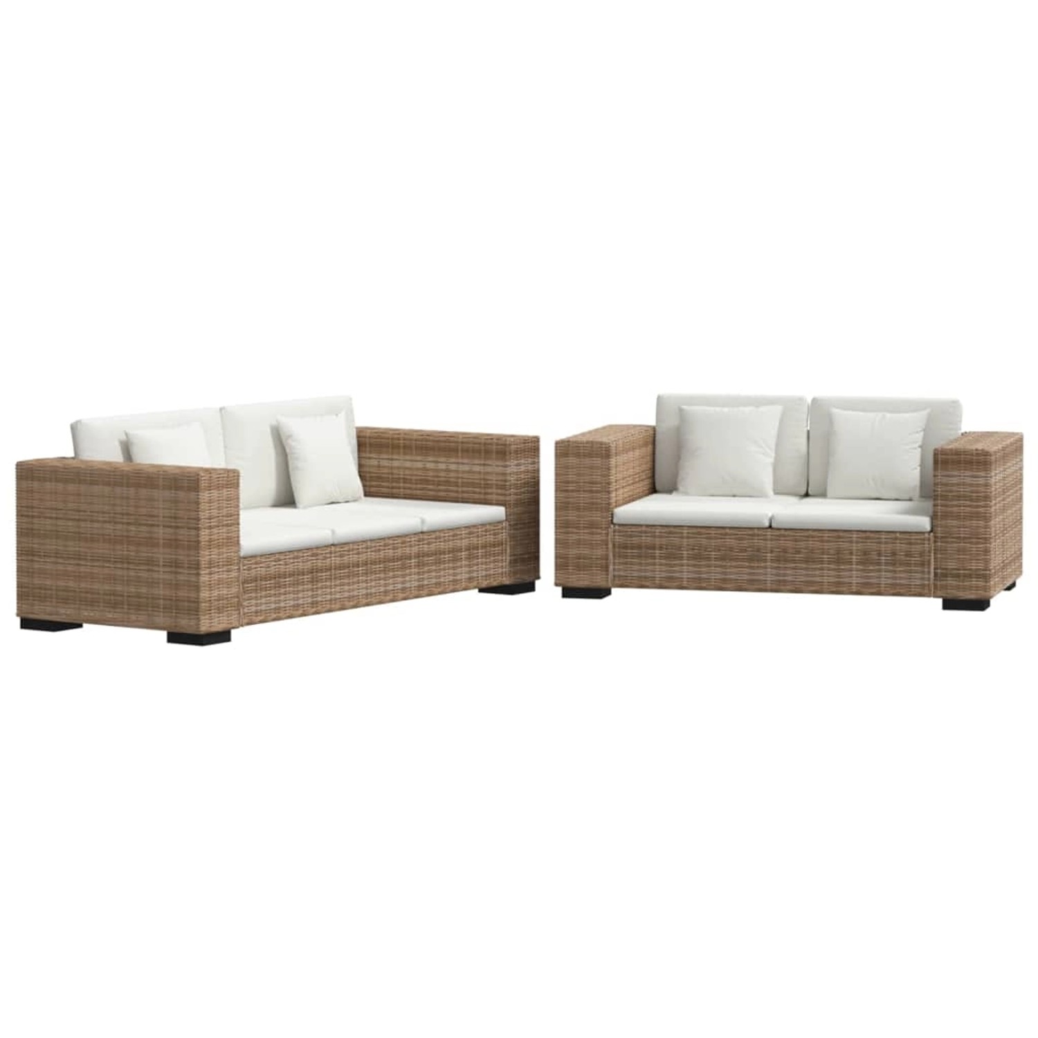 vidaXL Sofa-Set 2-Sitzer und 3-Sitzer Echtes Rattan vidaXL Sofa-Set 2-Sitzer und 3-Sitzer Echtes Rattan von VIDAXL