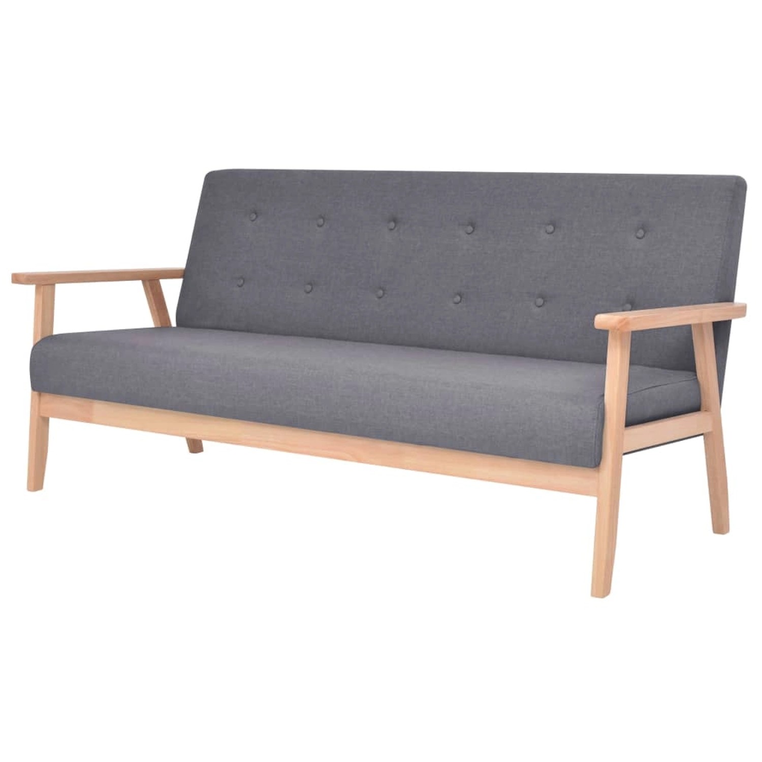 vidaXL Sofa-Set 2-Tlg Stoff Dunkelgrau Modell 2 vidaXL Sofa-Set 2-Tlg Stoff Dunkelgrau Modell 2 von VIDAXL