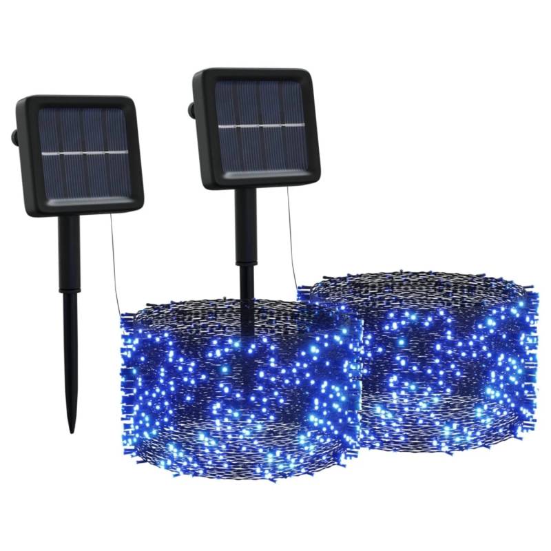 vidaXL Solar-Lichterkette 2 Stk 2x200 LED Blau Innen Außen 328949 vidaXL Solar-Lichterkette 2 Stk 2x200 LED Blau Innen Außen 328949 von VIDAXL