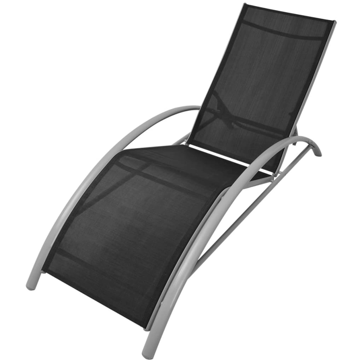 vidaXL Sonnenliege Aluminium Schwarz vidaXL Sonnenliege Aluminium Schwarz von VIDAXL