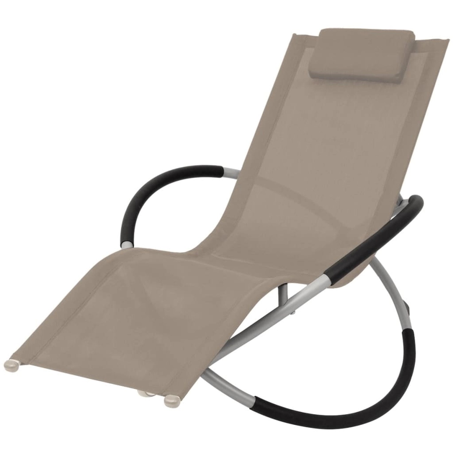 vidaXL Sonnenliege Geometrisch Stahl Taupe 47775 vidaXL Sonnenliege Geometrisch Stahl Taupe 47775 von VIDAXL