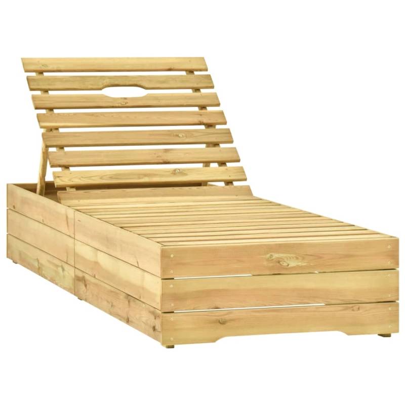vidaXL Sonnenliege Grün Imprägniertes Kiefernholz 315400 von VIDAXL