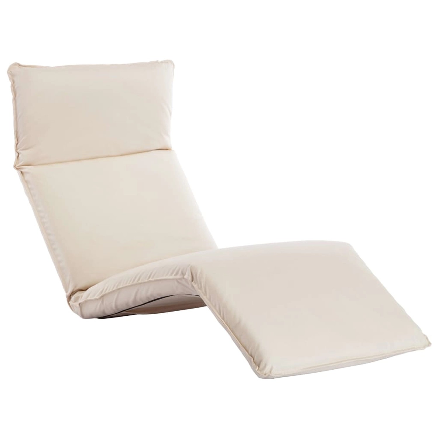 vidaXL Sonnenliege Klappbar Oxford-Gewebe Cremeweiß vidaXL Sonnenliege Klappbar Oxford-Gewebe Cremeweiß von VIDAXL
