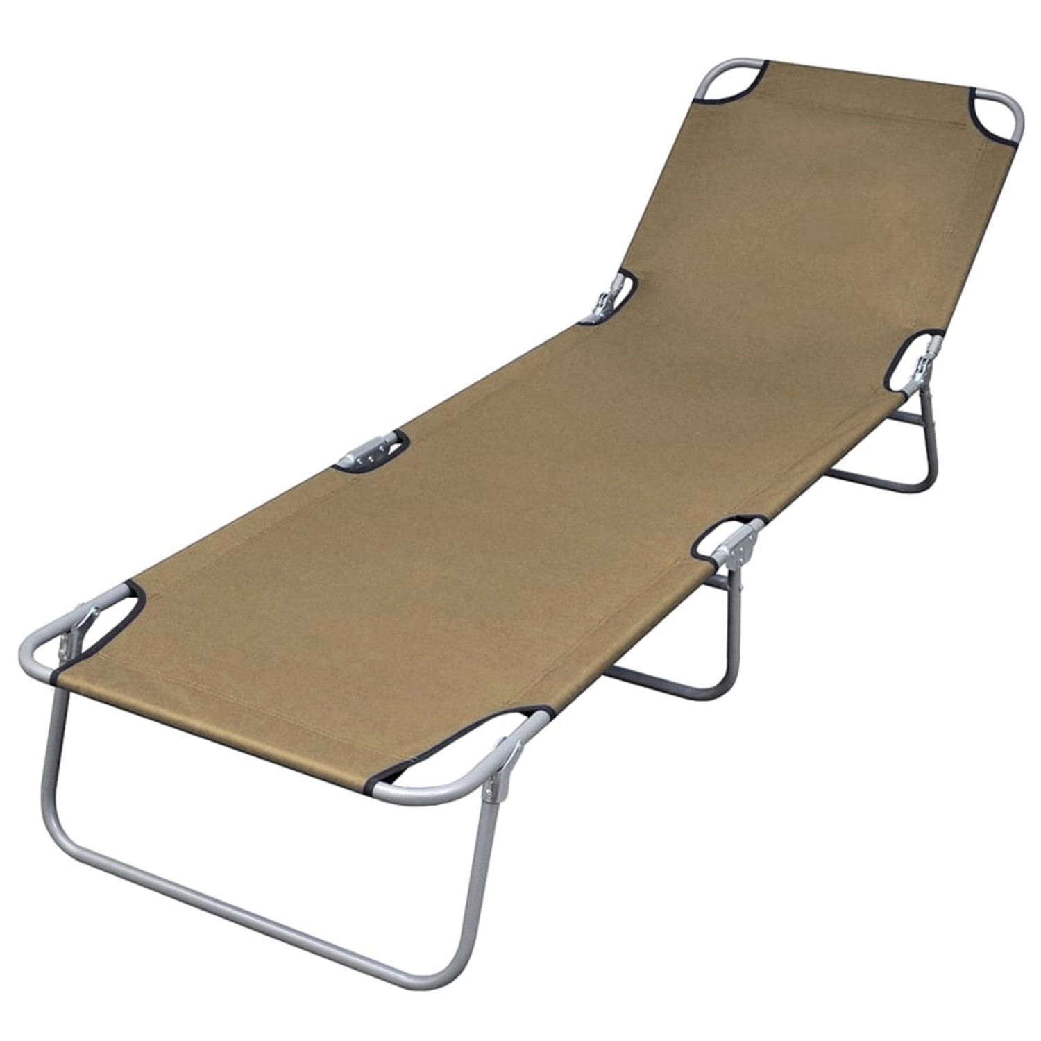 vidaXL Sonnenliege Klappbar mit Rückenlehne Verstellbar Taupe 44294 vidaXL Sonnenliege Klappbar mit Rückenlehne Verstellbar Taupe 44294 von VIDAXL