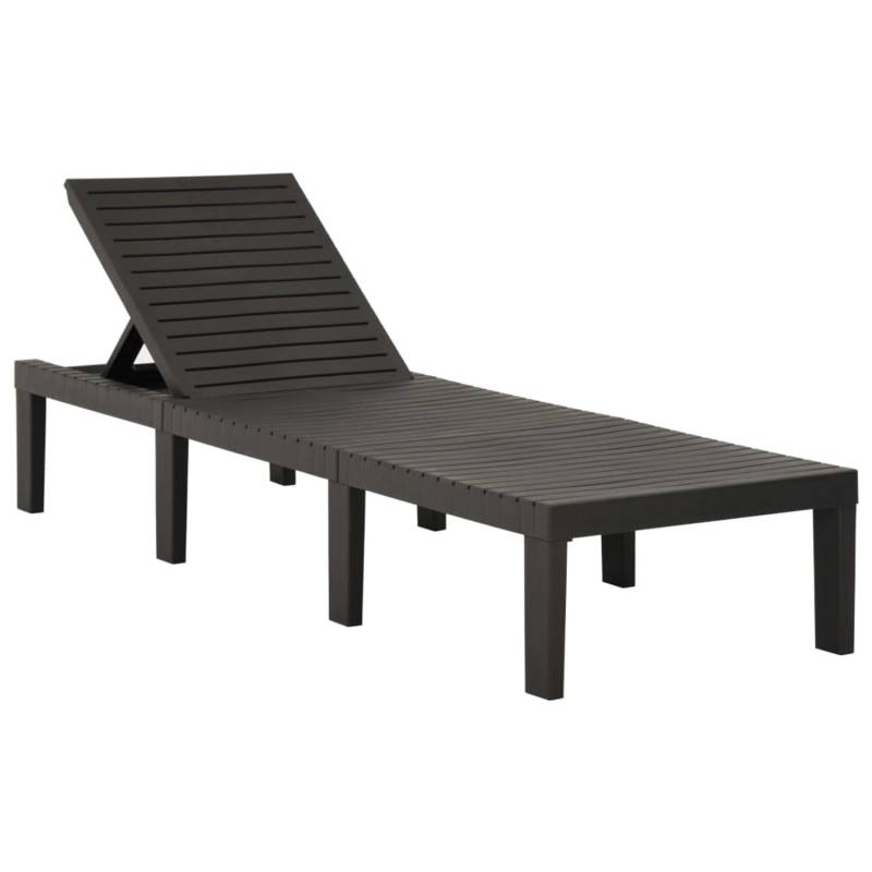 vidaXL Sonnenliege Kunststoff Anthrazit von VIDAXL