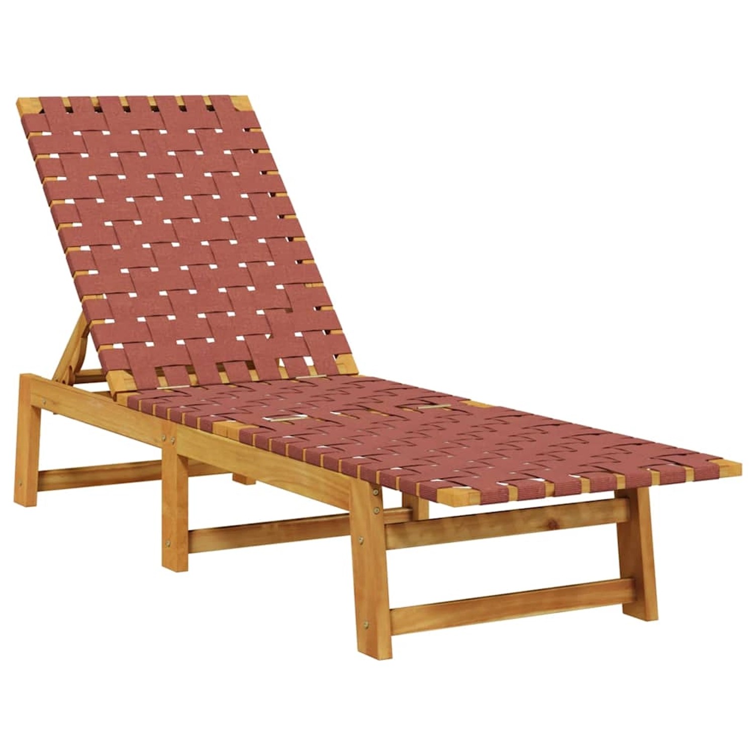 vidaXL Sonnenliege Rot Massivholz Akazie und Stoff 366508 vidaXL Sonnenliege Rot Massivholz Akazie und Stoff 366508 von VIDAXL