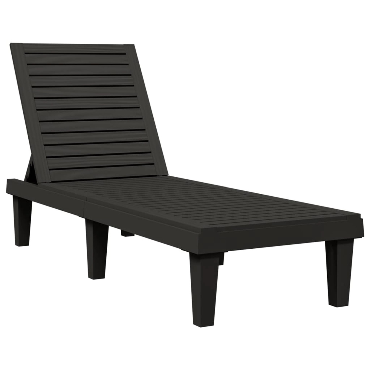 vidaXL Sonnenliege Schwarz 155x58x83 cm Polypropylen vidaXL Sonnenliege Schwarz 155x58x83 cm Polypropylen von VIDAXL