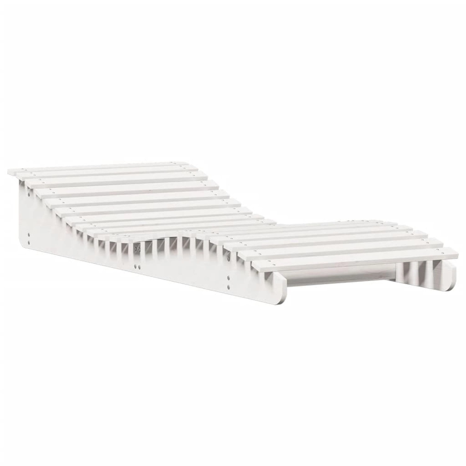 vidaXL Sonnenliege Weiß 205x80x31,5 cm Massivholz Kiefer 832585 von VIDAXL