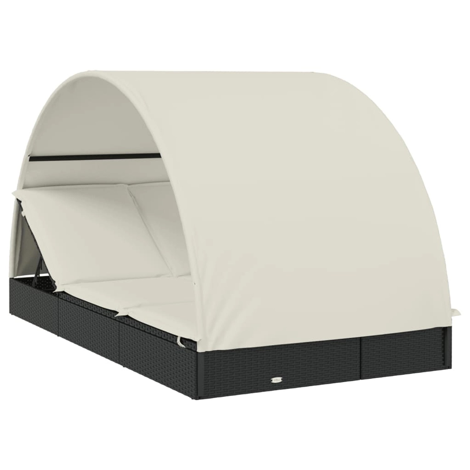 vidaXL Sonnenliege für 2 Personen 211x112x140 cm mit Runddach Schwarz vidaXL Sonnenliege für 2 Personen 211x112x140 cm mit Runddach Schwarz von VIDAXL