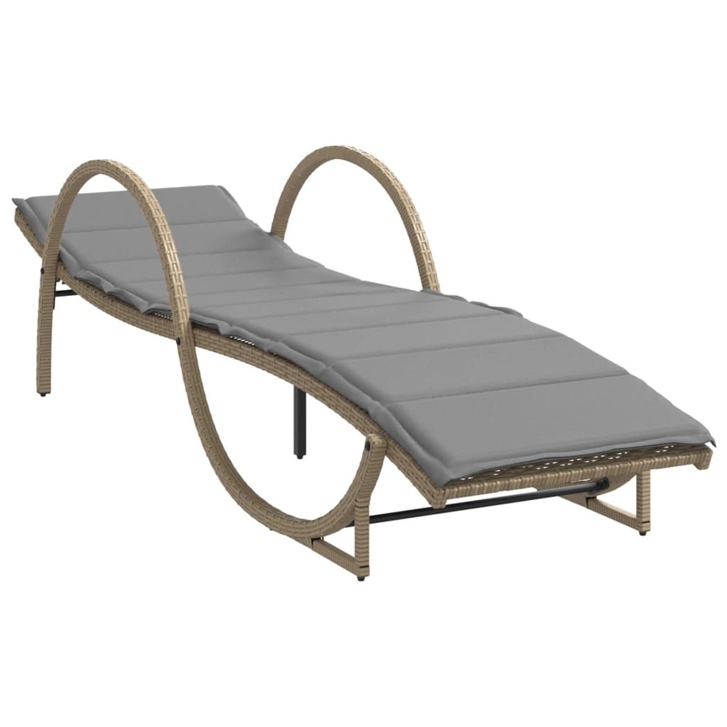 vidaXL Sonnenliege mit Auflage Beige 60x199x42 cm Poly Rattan 368261 vidaXL Sonnenliege mit Auflage Beige 60x199x42 cm Poly Rattan 368261 von VIDAXL