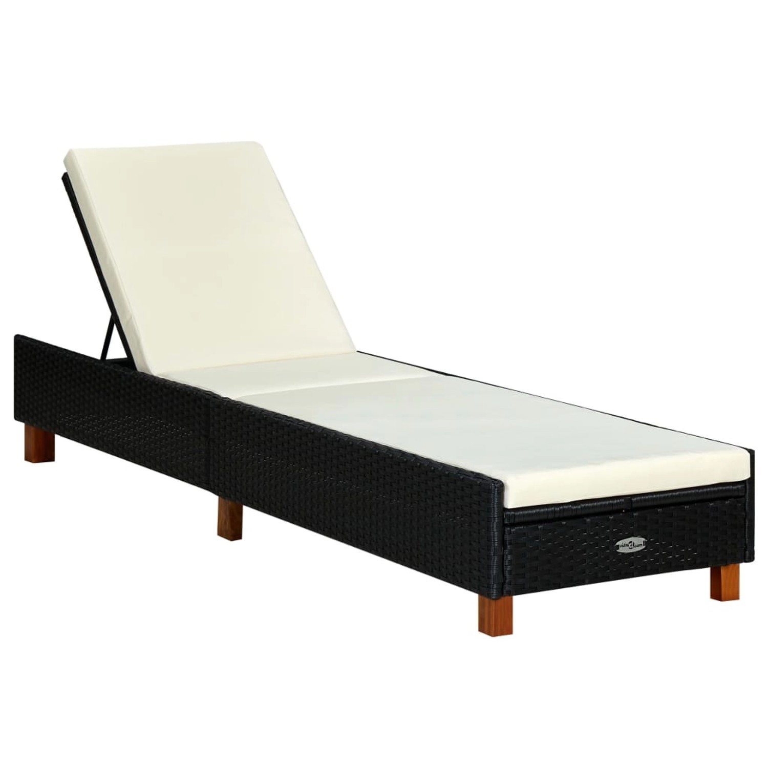 vidaXL Sonnenliege mit Auflage Poly Rattan Schwarz 310474 vidaXL Sonnenliege mit Auflage Poly Rattan Schwarz 310474 von VIDAXL