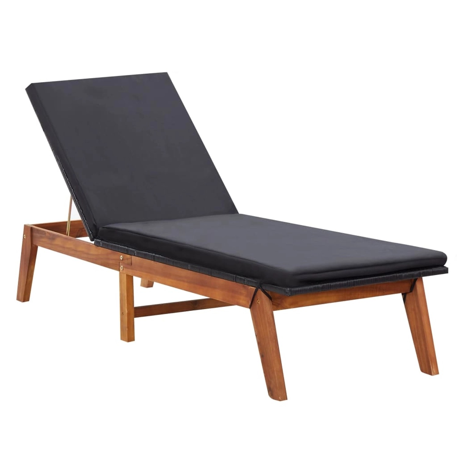 vidaXL Sonnenliege mit Auflage Poly Rattan und Massivholz Akazie 45990 vidaXL Sonnenliege mit Auflage Poly Rattan und Massivholz Akazie 45990 von VIDAXL