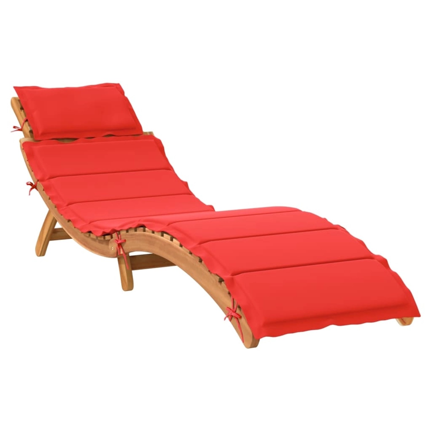 vidaXL Sonnenliege mit Auflage Rot Massivholz Akazie 367637 vidaXL Sonnenliege mit Auflage Rot Massivholz Akazie 367637 von VIDAXL
