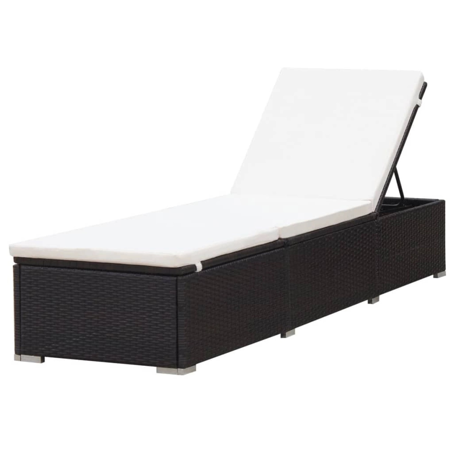 vidaXL Sonnenliege mit Auflage in Cremeweiß Poly-Rattan Braun 317105 vidaXL Sonnenliege mit Auflage in Cremeweiß Poly-Rattan Braun 317105 von VIDAXL