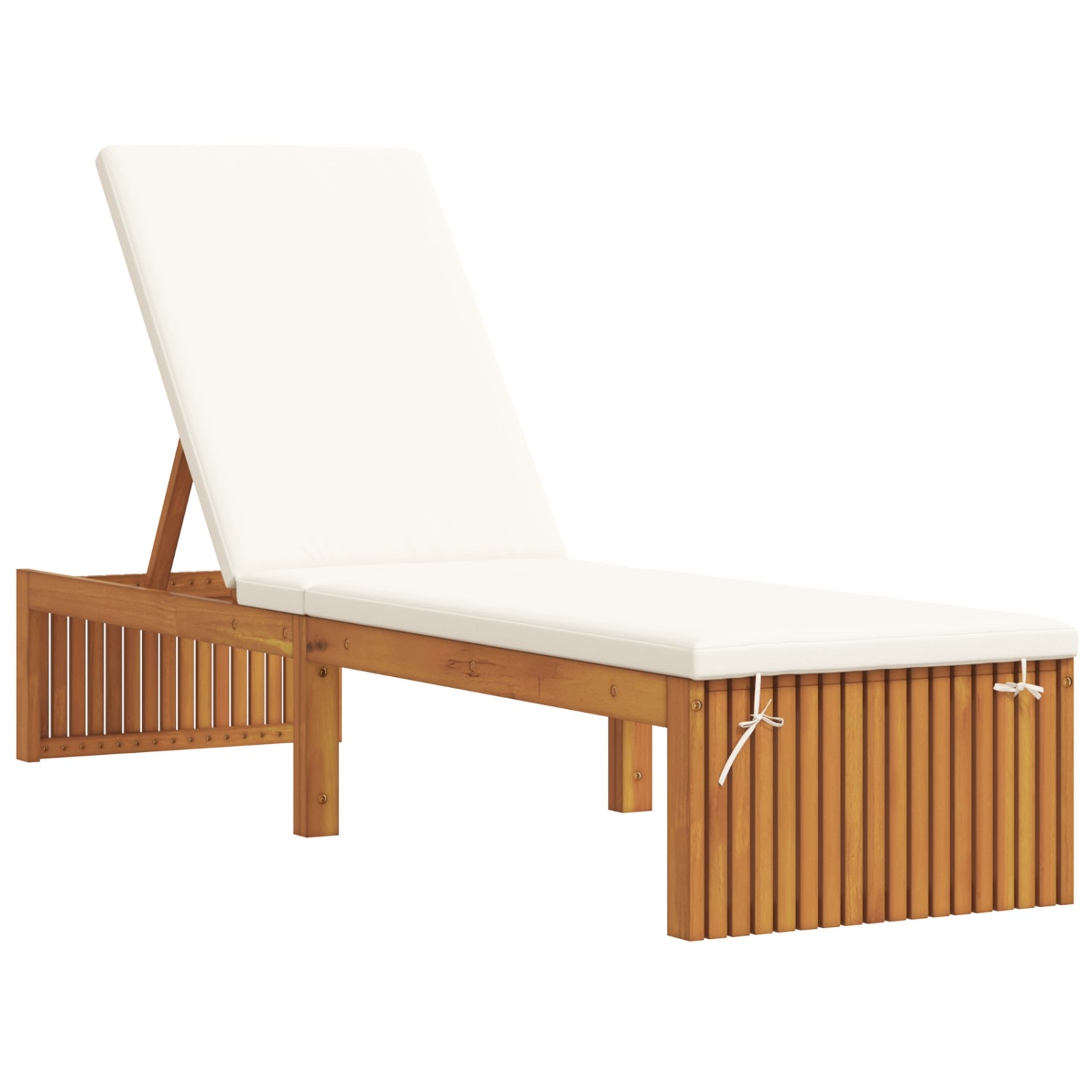 vidaXL Sonnenliege mit Kissen 200x55x30 cm aus Massivem Akazienholz 4108115 vidaXL Sonnenliege mit Kissen 200x55x30 cm aus Massivem Akazienholz 4108115 von VIDAXL