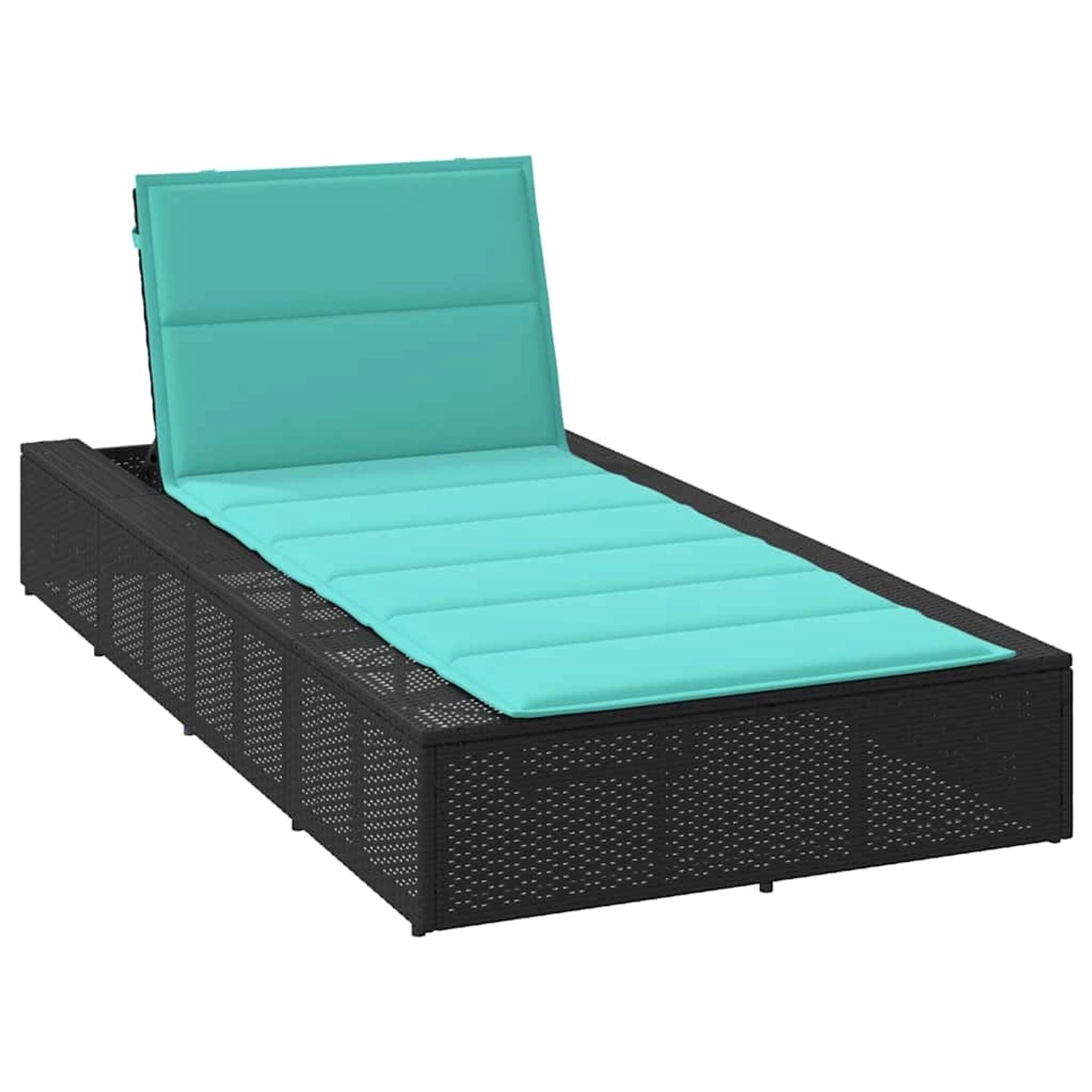 vidaXL Sonnenliege mit Schwebender Auflage Schwarz Poly Rattan 4104210 vidaXL Sonnenliege mit Schwebender Auflage Schwarz Poly Rattan 4104210 von VIDAXL