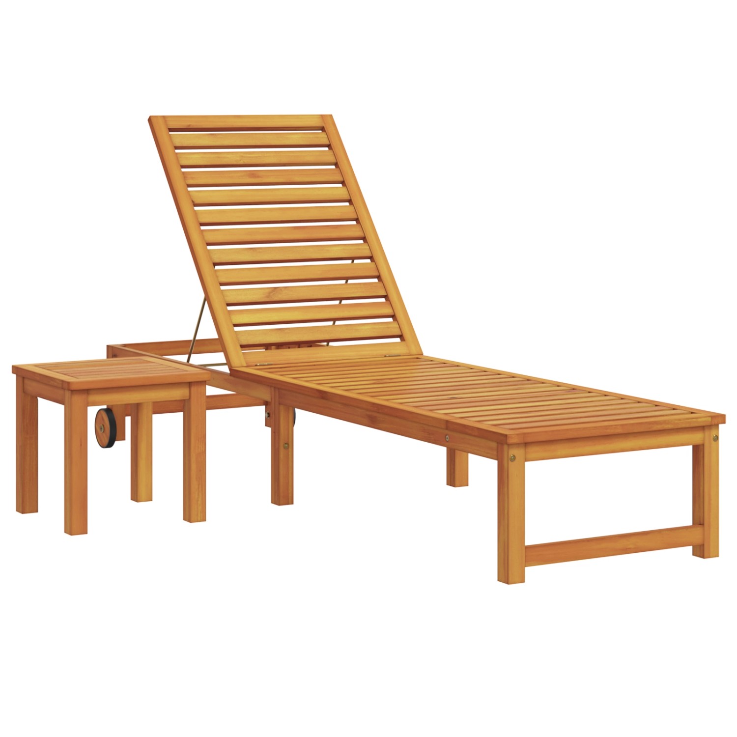 vidaXL Sonnenliege mit Tisch Massivholz Akazie 4108107 vidaXL Sonnenliege mit Tisch Massivholz Akazie 4108107 von VIDAXL