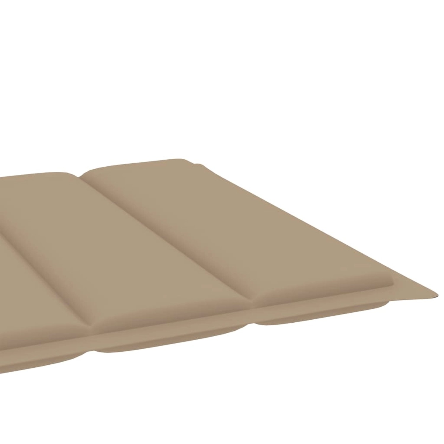 vidaXL Sonnenliege mit Tisch und Auflage Massivholz Teak Kissenfarbe Beige vidaXL Sonnenliege mit Tisch und Auflage Massivholz Teak Kissenfarbe Beige von VIDAXL