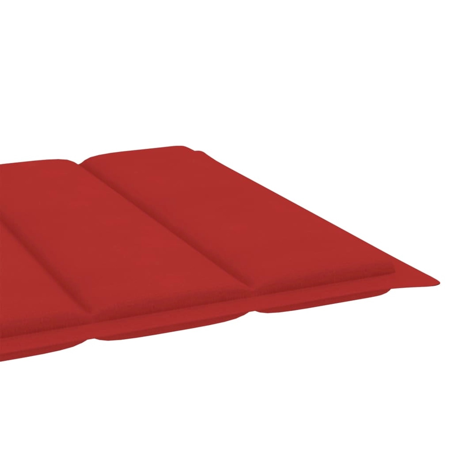 vidaXL Sonnenliege mit Tisch und Auflage Massivholz Teak Polster-Farbe Rot vidaXL Sonnenliege mit Tisch und Auflage Massivholz Teak Polster-Farbe Rot von VIDAXL
