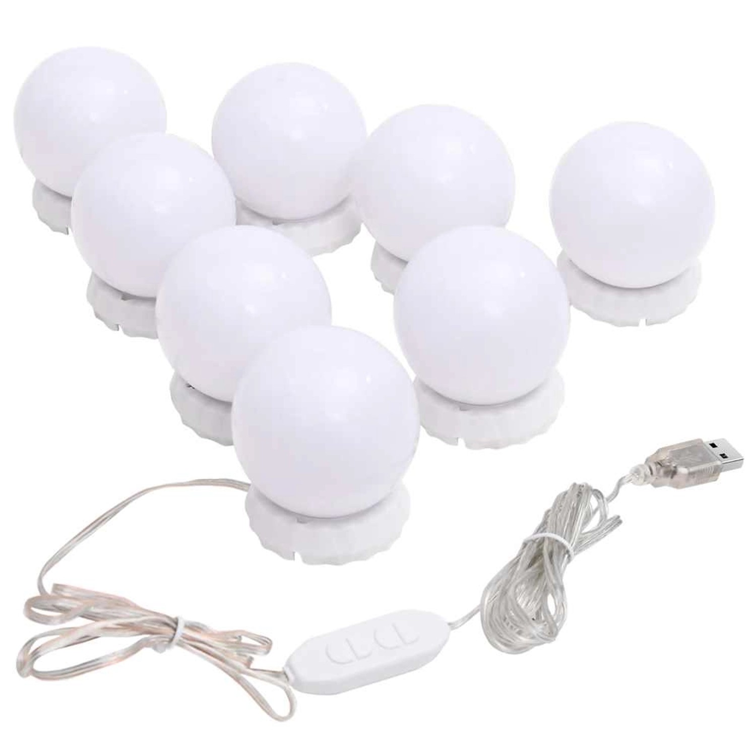 vidaXL Spiegelleuchte mit 8 LED-Glühbirnen Warmweiß und Kaltweiß 335864 vidaXL Spiegelleuchte mit 8 LED-Glühbirnen Warmweiß und Kaltweiß 335864 von VIDAXL