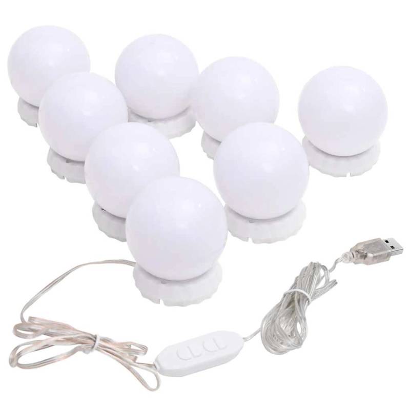 vidaXL Spiegelleuchte mit 8 LED-Glühbirnen Warmweiß und Kaltweiß 335864 vidaXL Spiegelleuchte mit 8 LED-Glühbirnen Warmweiß und Kaltweiß 335864 von VIDAXL