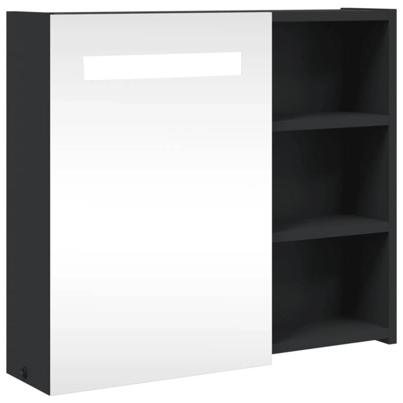 vidaXL Spiegelschrank mit LED-Beleuchtung Schwarz 60x13x52 cm 357971 vidaXL Spiegelschrank mit LED-Beleuchtung Schwarz 60x13x52 cm 357971 von VIDAXL