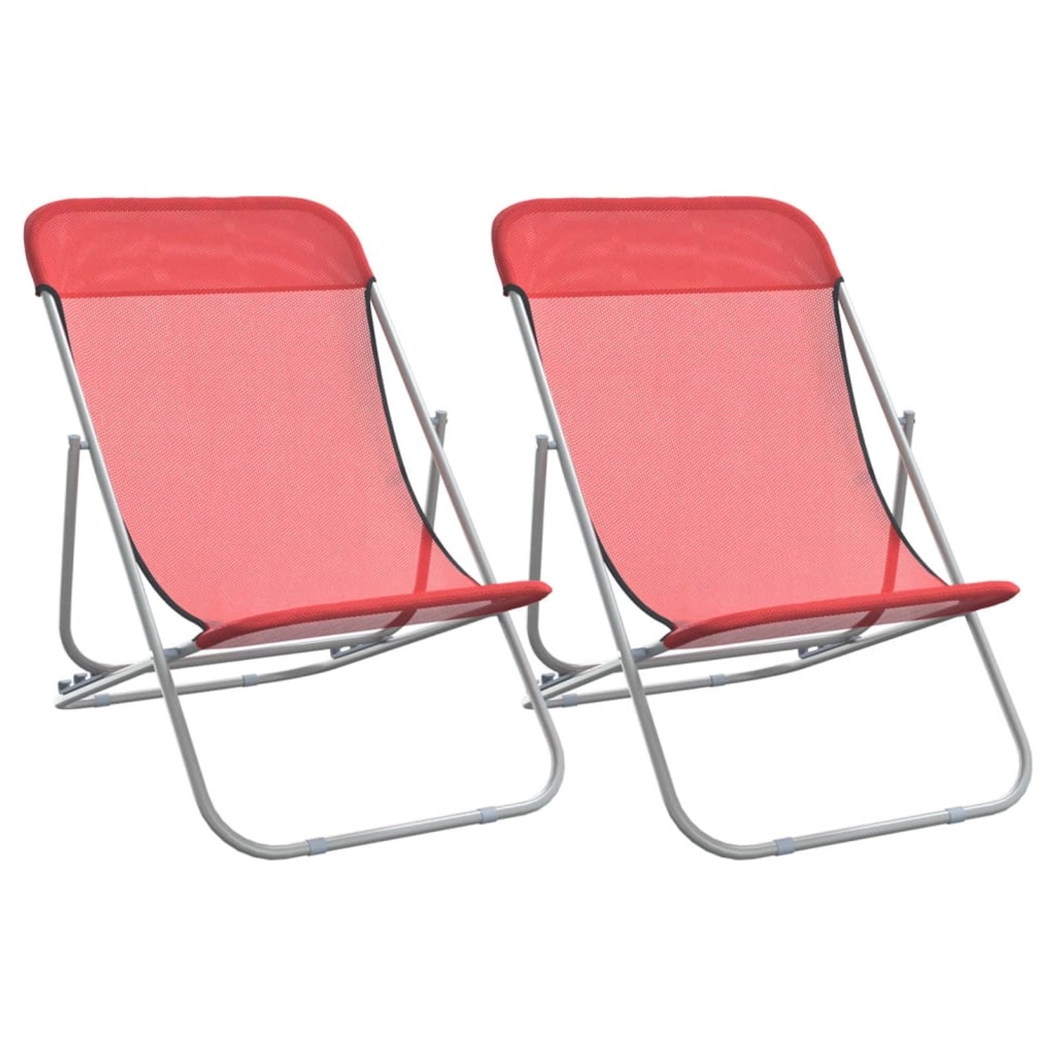 vidaXL Strandstühle 2 Stk Rot Textilene & Pulverbeschichteter Stahl 360189 vidaXL Strandstühle 2 Stk Rot Textilene & Pulverbeschichteter Stahl 360189 von VIDAXL