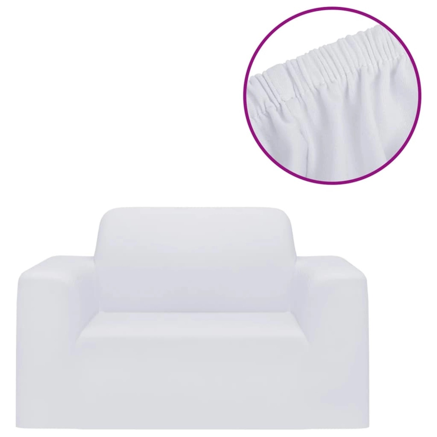 vidaXL Stretch-Sofahusse Weiß Polyester-Jersey vidaXL Stretch-Sofahusse Weiß Polyester-Jersey von VIDAXL