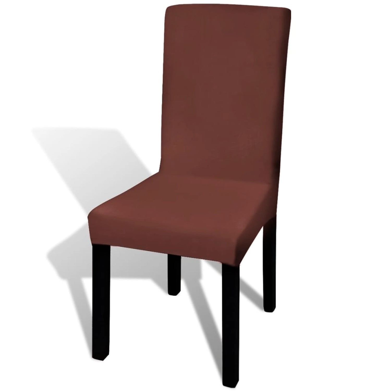 vidaXL Stretch-Stuhlhussen Gerade 4 Stk. Braun vidaXL Stretch-Stuhlhussen Gerade 4 Stk. Braun von VIDAXL