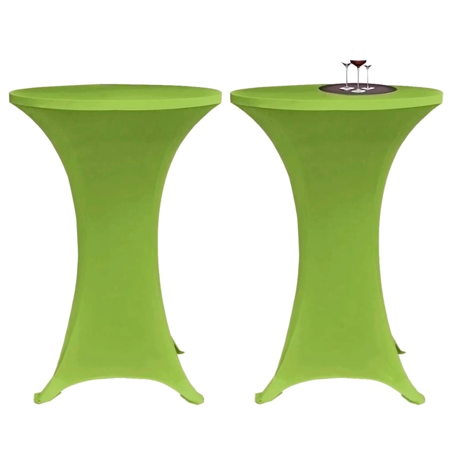 vidaXL Stretch-Tischhussen 4 Stk. 80 cm Grün vidaXL Stretch-Tischhussen 4 Stk. 80 cm Grün von VIDAXL