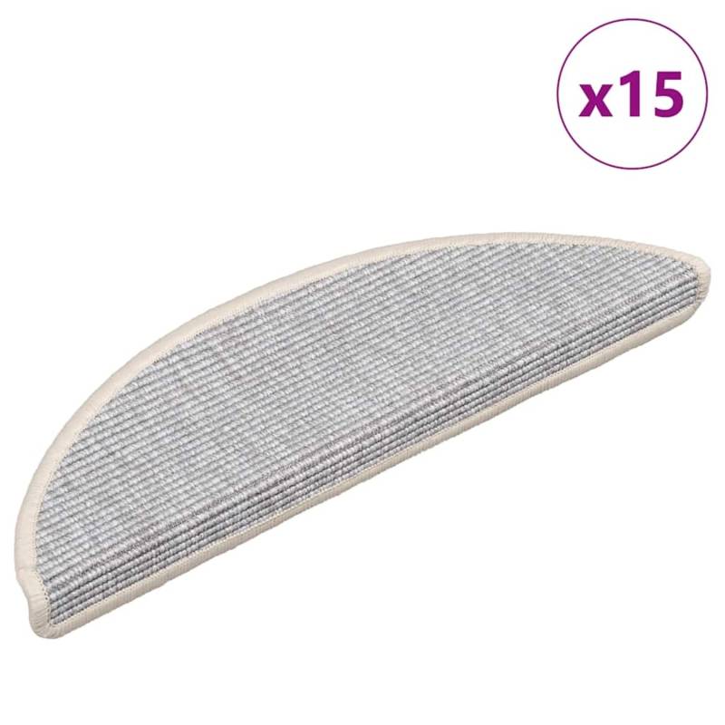 vidaXL Stufenmatten 15 Stk 56x17x3 cm Silber Halbrund 326895 vidaXL Stufenmatten 15 Stk 56x17x3 cm Silber Halbrund 326895 von VIDAXL