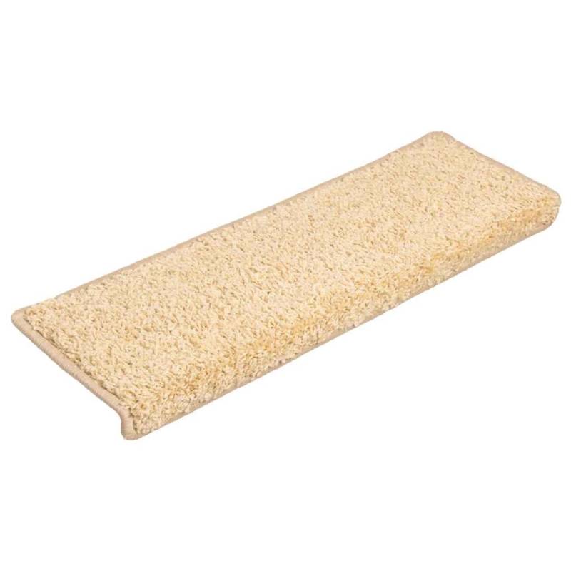 vidaXL Stufenmatten 20 Stk 65x21x4 cm Creme Rechteckiger Rand 3365855 von VIDAXL