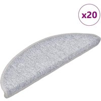 vidaXL Stufenmatten 20 Stk. Hellgrau 56x17x3 cm von VIDAXL