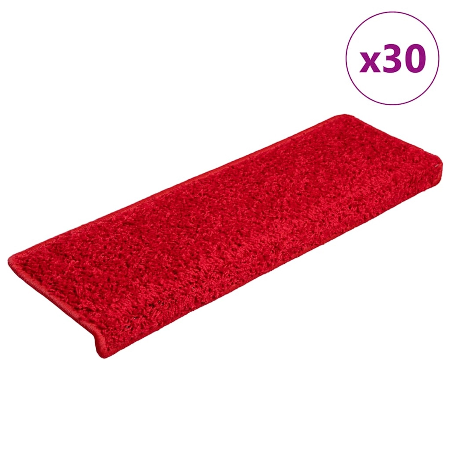 vidaXL Stufenmatten 30 Stk 65x21x4 cm Rot Rechteckiger Rand 3365832 vidaXL Stufenmatten 30 Stk 65x21x4 cm Rot Rechteckiger Rand 3365832 von VIDAXL