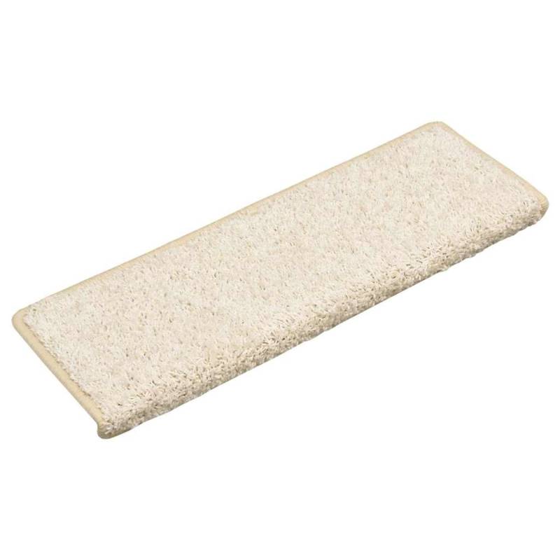 vidaXL Stufenmatten 30 Stk 65x21x4 cm Weiß Rechteckiger Rand 3365831 von VIDAXL