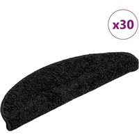 vidaXL Stufenmatten 30 Stk. Schwarz 56x17x3 cm von VIDAXL